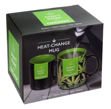 Kaffeebecher Tasse Keramikbecher Cannabis Heat-Change Thermal-Effekt Becher